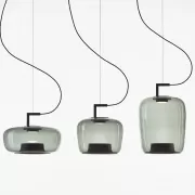 Lampa wisząca Double long przydymiona szara Brokis