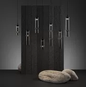 Lampa wisząca Bamboo Forest 75 cm przydymiony szary Brokis