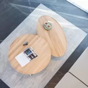 Stolik kawowy Mu 120 cm dębowy Gazzda