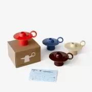 Świecznik Momento Candleholder JH39 Red Brown Andtradition