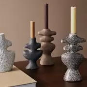 Świecznik Yara brązowy Ferm Living