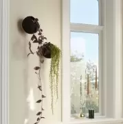Donica ścienna Globe 18,8 cm czarna AYTM