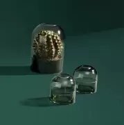 Lampion na tealight Tota czarny/różowy AYTM