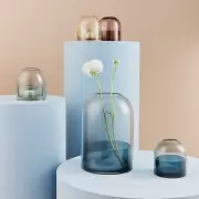 Lampion na tealight Tota czarny/niebieski AYTM