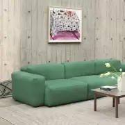 Stolik kawowy Kofi 120 cm czarny dąb przezroczysty blat Hay