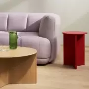 Stolik kawowy Slit 65 cm dąb lakierowany na czarno HAY
