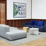 Stolik okazjonalny Slit dąb lakierowany na czarno HAY