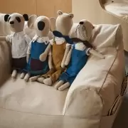 Zabawka przytulanka Teddy panda Ferm Living