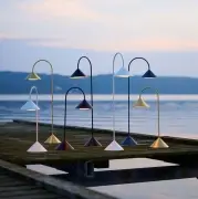 Lampa przenośna Grasp 47 cm matowa bordo Frandsen