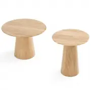 Stolik okazjonalny Mushroom 55 cm dębowy Gazzda