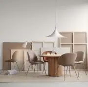 Lampa wisząca Semi 30 cm pomarańczowa połysk Gubi
