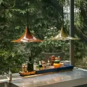 Lampa wisząca Semi 47 cm pomarańczowa połysk Gubi