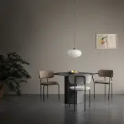 Krzesło Coco Velvet Grey Green Gubi