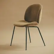 Krzesło Beetle tapicerowane Belsuede Special Gubi
