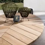 Stół ogrodowy Palmdale 240 cm biały Bizzotto