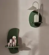 Półka ścienna Pilu 25 cm zielona Ferm Living