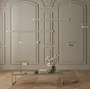 Lampa wisząca Scribe 70 cm szara Bolia