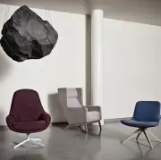 Fotel obrotowy Saga beżowy Bolia