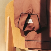 Piżama Outline koszula z długim rękawem M/L brązowa HAY