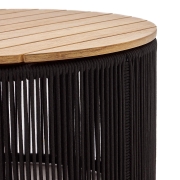 Stolik ogrodowy Dandara 40 cm czarny kave home