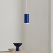 Lampa wisząca Tube 28 cm niebieska Moebe