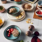 Miska ceramiczna tapas na nóżce 70s dunes HKliving