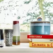 Pojemnik ceramiczny z pokrywką 70s cove HKliving