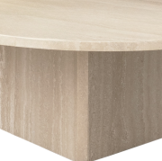 Stolik kawowy Albio 70 cm trawertyn Miniforms