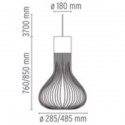 Lampa wisząca Chasen biała Flos