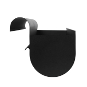 Kwietnik balkonowy Uma 20 cm czarny Ferm Living