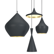 Lampa wisząca Beat Stout czarna Tom Dixon