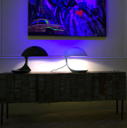 Lampa stołowa Cobra czarna Martinelli Luce
