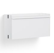 Regał modułowy Pier System 131 biały - anodowane aluminium HAY