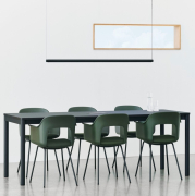 Stół Annex Flush 200 cm jasnoszare linoleum HAY