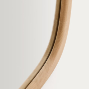 Lustro ścienne Alura 47 cm naturalne Kave Home