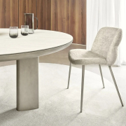 Stół Sandy 160 cm White Travertino - Matt Pearl Beige Calligaris