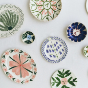 Talerz La Pittura 24 cm Golden Leaf HAY