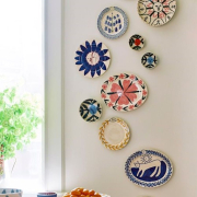 Talerz La Pittura 28 cm Deep Blue Flower HAY