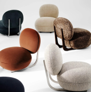 Fotel Cooper Giada 02-2 - dąb ciemny przydymiony Norr 11