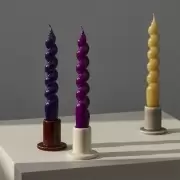 Świecznik Tube S ciemnozielony Hay