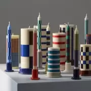 Świecznik Tube S ciemnozielony Hay