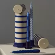 Świecznik Tube S ciemnozielony Hay