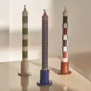 Świecznik Tube S ciemnozielony Hay