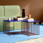 System modułowy Panton Wire 2 moduły 70 × 34,8 × 34,8 cm niebieski Montana