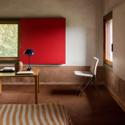 Krzesło Kape IF7 podstawa czarna - tapicerka Clay 0003 Andtradition