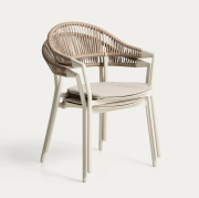 Krzesło ogrodowe Alimia taupe Kave Home