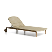 Leżak ogrodowy Alipa ciemnoszary kave home