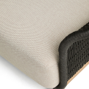 Sofa ogrodowa Alipa 3-osobowa ciemnoszara kave home