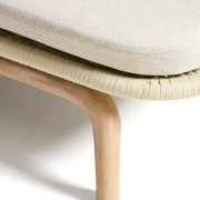 Podwójny leżak ogrodowy Alipa ecru kave home