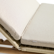 Podwójny leżak ogrodowy Alipa ecru kave home